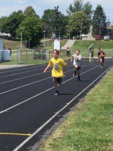 Children Running track and field events